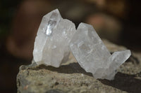 Natural Single Etched Clear Quartz Crystals x 70 From Mpika, Zambia - Toprock Gemstones and Minerals 