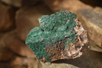 Natural Crystalline Malachite Specimens  x 2 From Congo - Toprock Gemstones and Minerals 