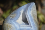 Polished Blue Lace Agate Standing Free Form  x 1 From Nsanje, Malawi - Toprock Gemstones and Minerals 