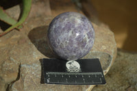 Polished Purple Lepidolite & Rubellite Spheres  x 8 From Madagascar - Toprock Gemstones and Minerals 