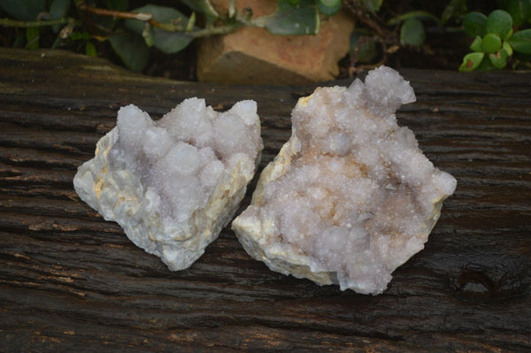 Natural Long Fingered Spirit Quartz Clusters x 2 From Boekenhouthoek, South Africa - Toprock Gemstones and Minerals 
