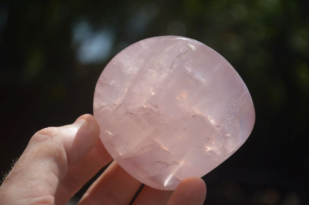 Polished Gemmy Pink Rose Quartz Standing Free Forms  x 6 From Ambatondrazaka, Madagascar - TopRock