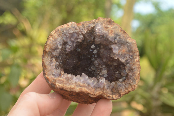 Natural Amethyst & Basalt Geode Specimens  x 12 From Zululand, South Africa - TopRock