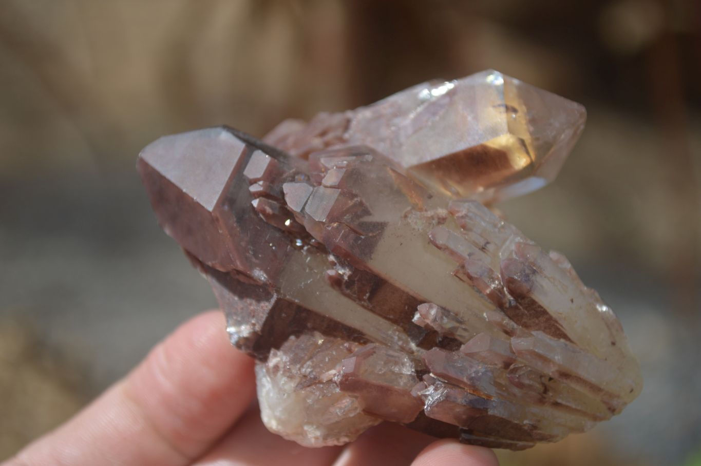 Natural Red Hematoid Quartz Specimens x 12 From Karoi, Zimbabwe - Toprock Gemstones and Minerals 