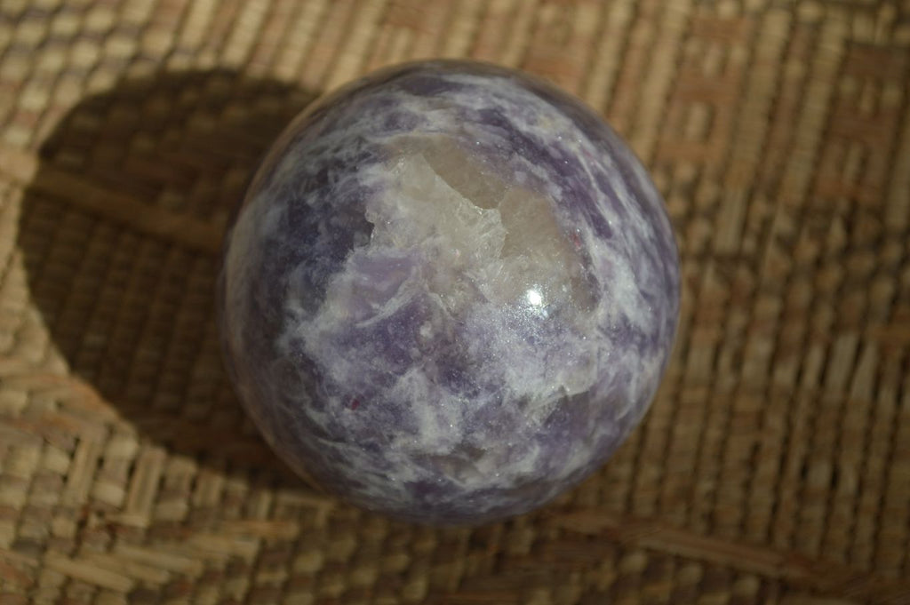 Polished Purple Lepidolite & Rubellite Spheres  x 8 From Madagascar - Toprock Gemstones and Minerals 
