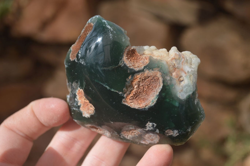 Polished One Side Polished Emerald Mtorolite Plates  x 6 From Zimbabwe - Toprock Gemstones and Minerals 