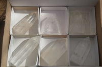 Polished Clear Quartz Crystal Points  x 6 From Madagascar - Toprock Gemstones and Minerals 