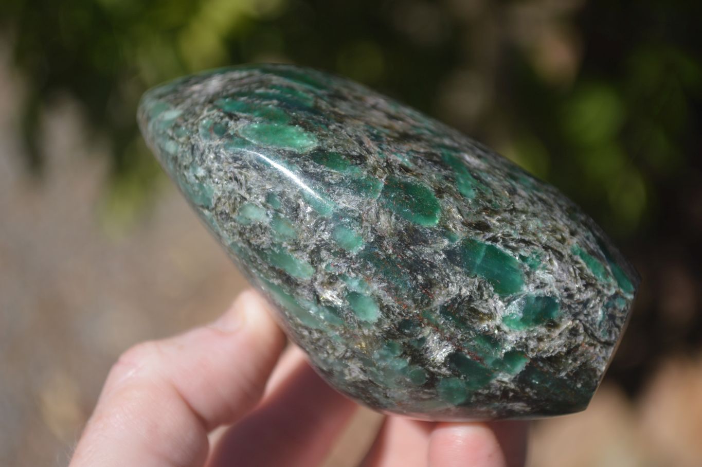 Polished Rare Emerald In Matrix Standing Free Forms  x 2 From Sandawana, Zimbabwe - Toprock Gemstones and Minerals 