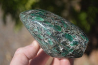 Polished Rare Emerald In Matrix Standing Free Forms  x 2 From Sandawana, Zimbabwe - Toprock Gemstones and Minerals 