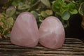 Polished Gemmy Pink Rose Quartz Standing Free Forms  x 6 From Ambatondrazaka, Madagascar - TopRock