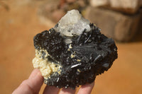 Natural Schorl Black Tourmaline Specimens x 3 From Erongo, Namibia