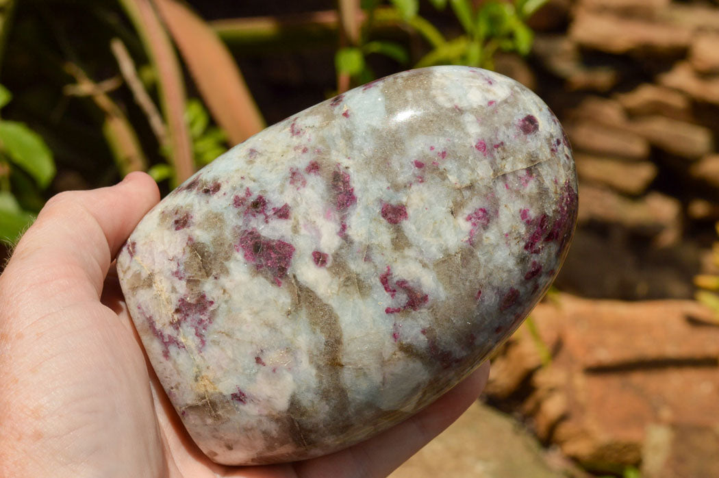 Polished Rubellite Pink Tourmaline Standing Free Forms  x 3 From Madagascar - TopRock