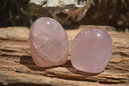 Polished Gemmy Pink Rose Quartz Standing Free Forms  x 6 From Ambatondrazaka, Madagascar - TopRock