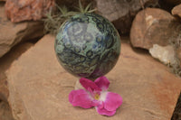 Polished Stromatolite / Kambamba Jasper Sphere  x 1 From Mahajanga, Madagascar - TopRock
