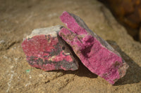 Natural Salrose Cobaltion Dolomite Specimens x 12 From Kakanda, Congo - Toprock Gemstones and Minerals 
