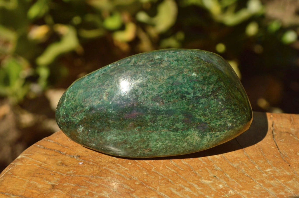 Polished Fluorescent Ruby Corundum In Chrome Verdite Free Forms x 5 From Zimbabwe - TopRock