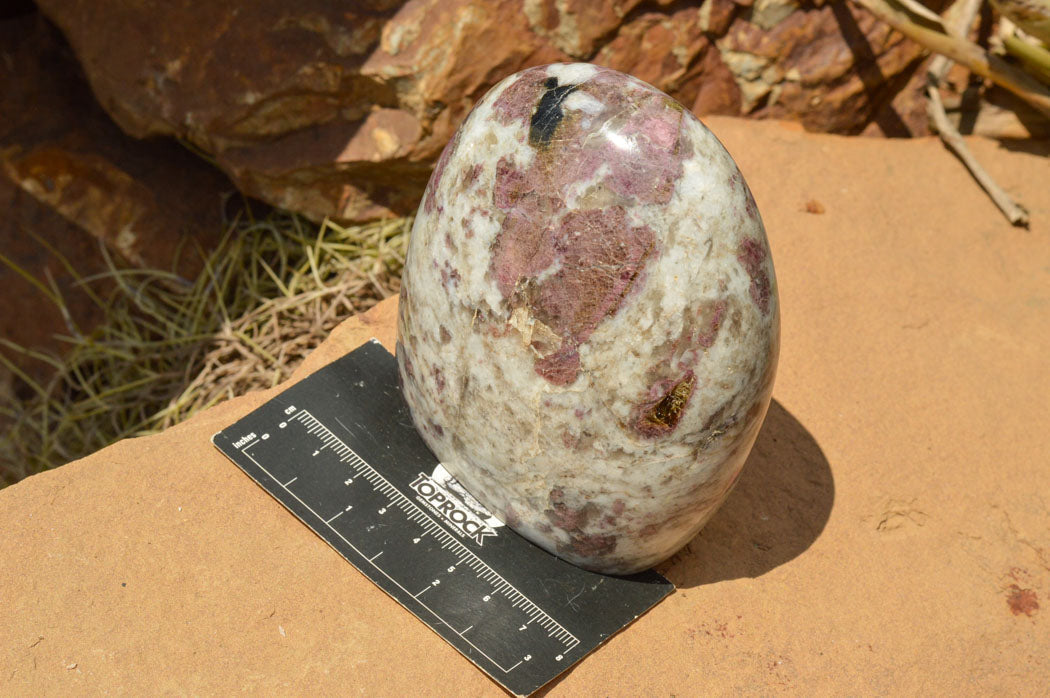 Polished Rubellite Pink Tourmaline Standing Free Forms  x 3 From Madagascar - TopRock