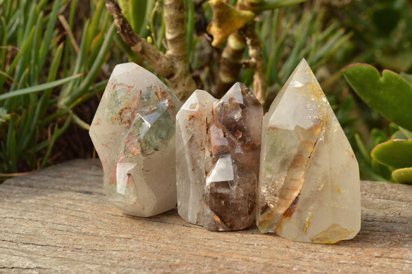 Polished Mixed Trio Of Quartz Crystals  x 3 From Madagascar - TopRock