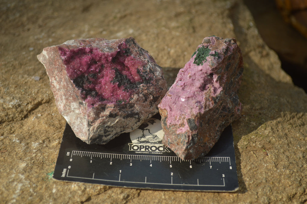 Natural Salrose Cobaltion Dolomite Specimens x 12 From Kakanda, Congo - Toprock Gemstones and Minerals 