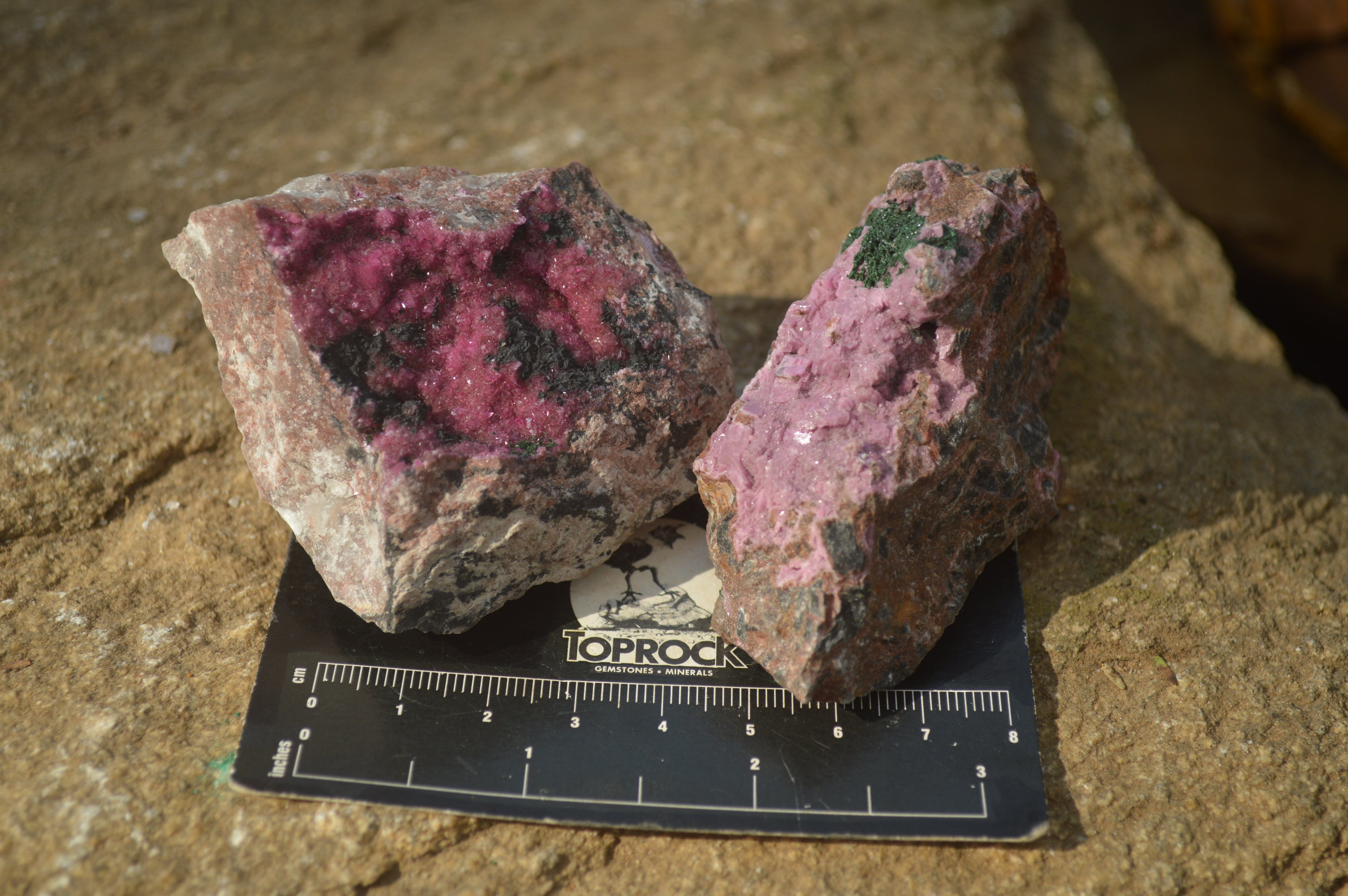 Natural Salrose Cobaltion Dolomite Specimens x 12 From Kakanda, Congo - Toprock Gemstones and Minerals 