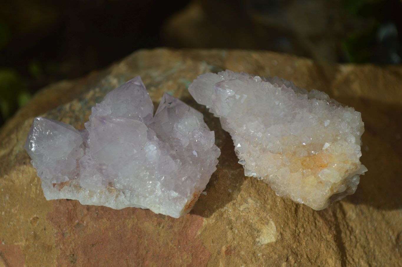 Natural Pale Lilac Spirit Quartz Clusters  x 20 From Boekenhouthoek, South Africa - Toprock Gemstones and Minerals 