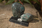 Polished Rare Emerald Mica In Matrix Standing Free Forms x 6 From Mutoko, Zimbabwe - Toprock Gemstones and Minerals 