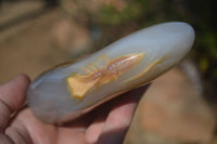 Polished Agate Standing Free Forms x 3 From Madagascar - Toprock Gemstones and Minerals 