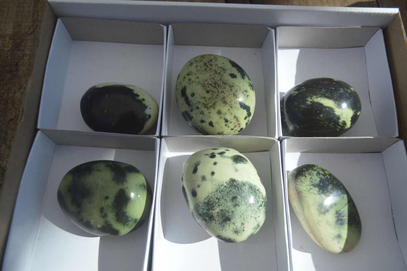 Polished Spotted Leopard Stone Gallets  x 6 From Zimbabwe - Toprock Gemstones and Minerals 