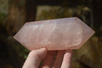 Polished Double Terminated Rose Quartz Points x 4 From Madagascar - Toprock Gemstones and Minerals 