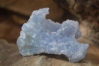 Natural Etched Blue Chalcedony Specimens  x 12 From Nsanje, Malawi - Toprock Gemstones and Minerals 
