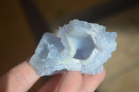 Natural Etched Blue Chalcedony Specimens  x 12 From Nsanje, Malawi - Toprock Gemstones and Minerals 
