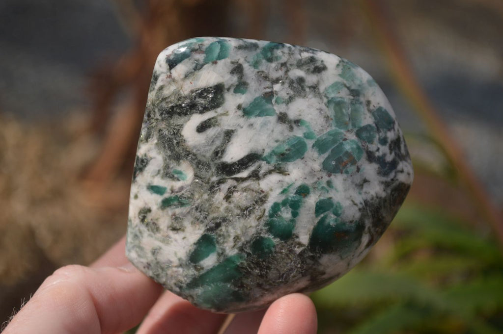 Polished Rare Emerald Mica In Matrix Standing Free Forms x 6 From Mutoko, Zimbabwe - Toprock Gemstones and Minerals 