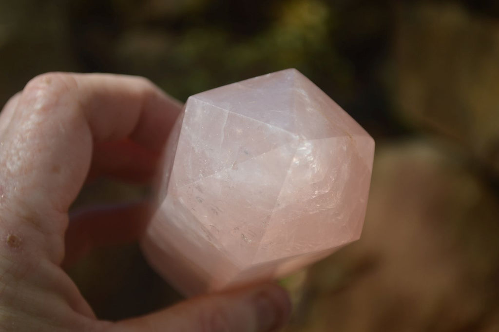 Polished Double Terminated Rose Quartz Points x 4 From Madagascar - Toprock Gemstones and Minerals 