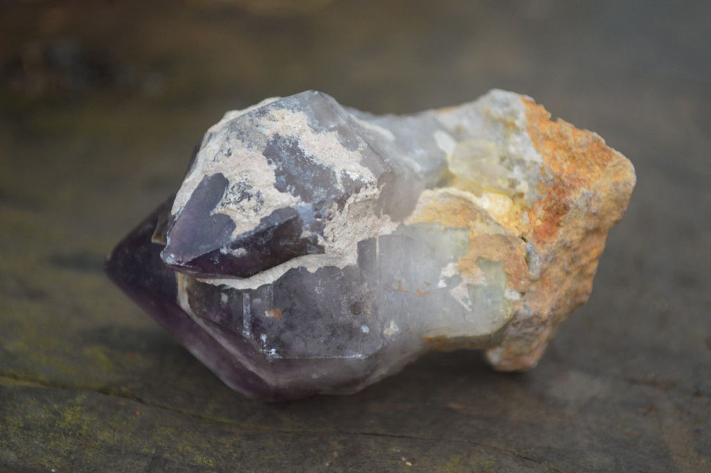 Natural Window Amethyst Crystal Specimens  x 12 From Chiredzi, Zimbabwe - Toprock Gemstones and Minerals 