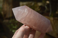 Polished Double Terminated Rose Quartz Points x 4 From Madagascar - Toprock Gemstones and Minerals 