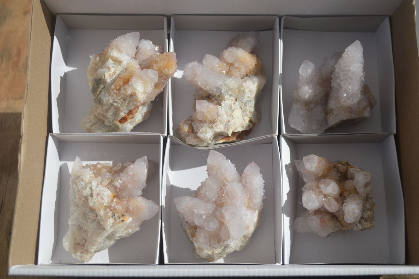 Natural Spirit Amethyst Quartz Clusters x 6 From Boekenhouthoek, South Africa - Toprock Gemstones and Minerals 