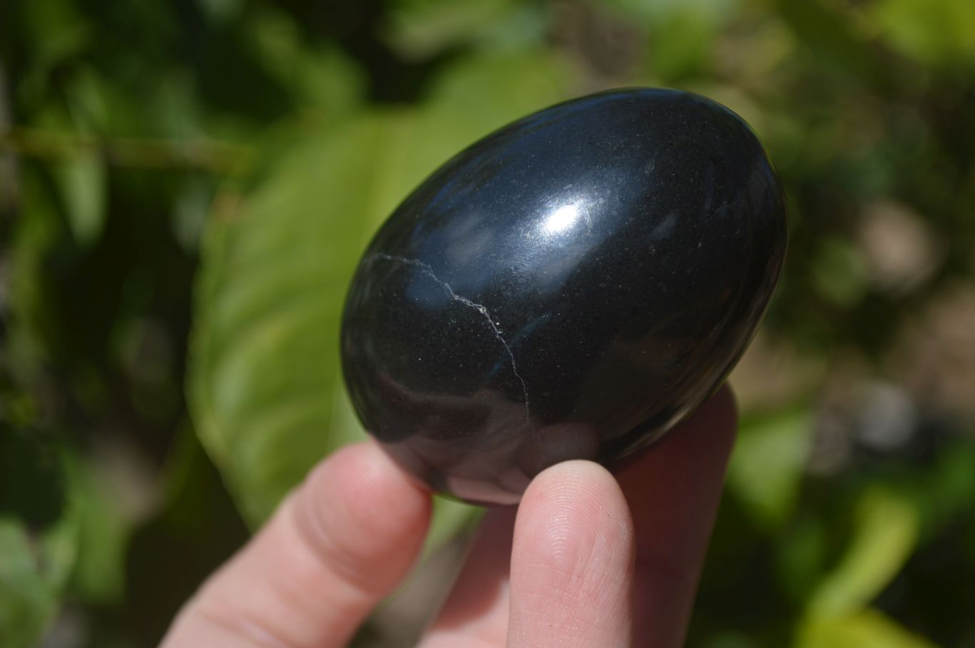 Polished Black Basalt Gemstone Eggs x 6 From Antsirabe, Madagascar - Toprock Gemstones and Minerals 