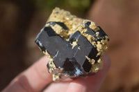 Natural Schorl Black Tourmaline Specimens x 6 From Erongo, Namibia - Toprock Gemstones and Minerals 