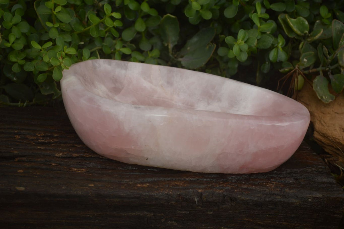 Polished Large Pink Rose Quartz Bowl  x 1 From Ambatondrazaka, Madagascar - Toprock Gemstones and Minerals 