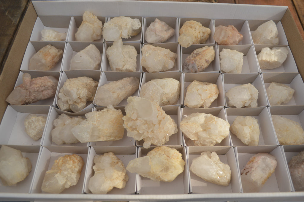 Natural Pineapple Quartz Crystals  x 35 From Madagascar - Toprock Gemstones and Minerals 