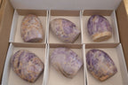 Polished  Dream Amethyst Standing Free Forms x 6 From Madagascar - Toprock Gemstones and Minerals 