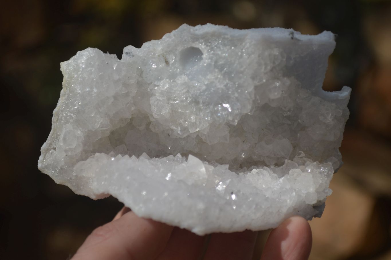 Natural Etched Blue Chalcedony Specimens  x 6 From Nsanje, Malawi - Toprock Gemstones and Minerals 