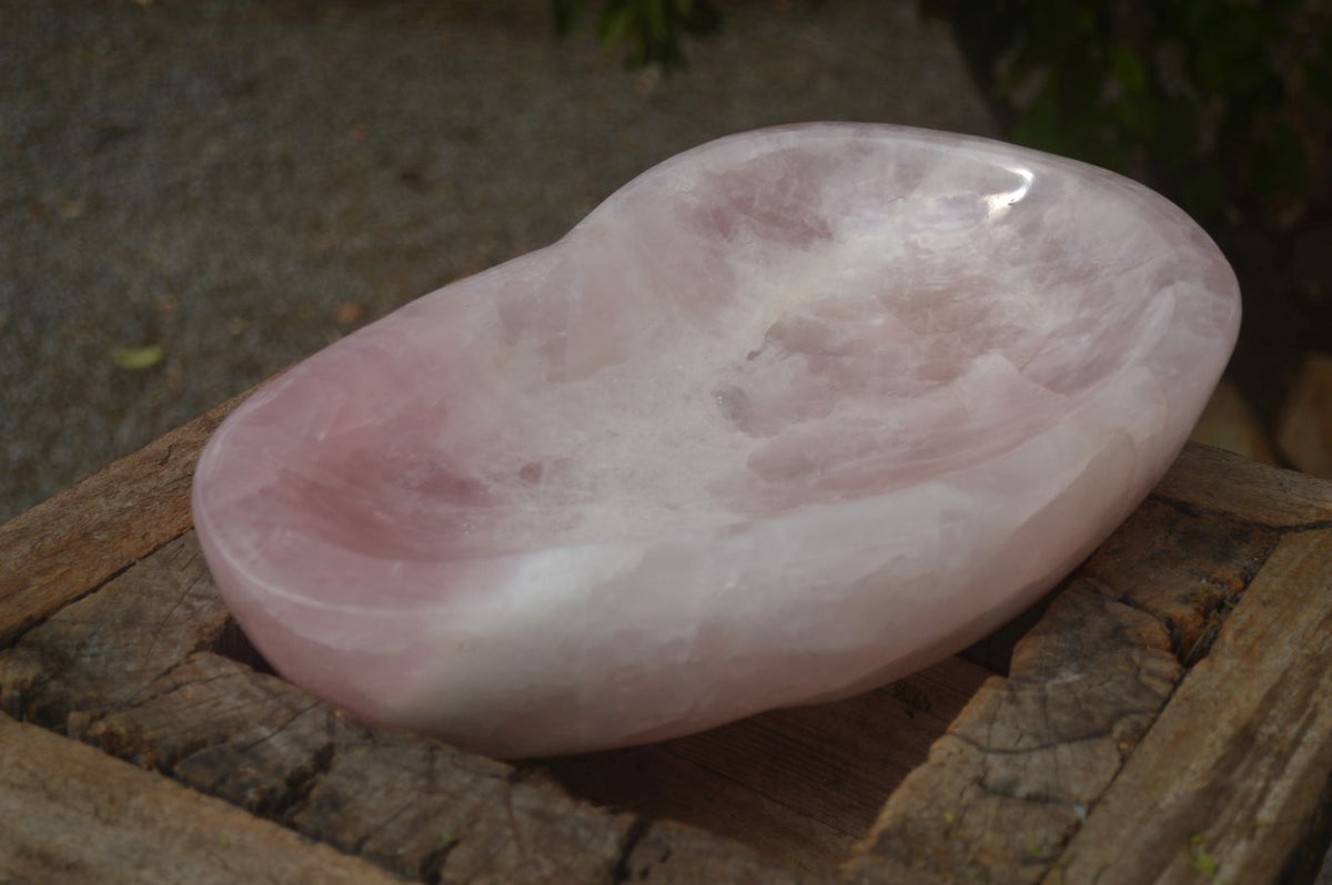 Polished Large Pink Rose Quartz Bowl  x 1 From Ambatondrazaka, Madagascar - Toprock Gemstones and Minerals 