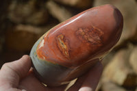 Polished Polychrome / Picasso Jasper Standing Free Forms  x 3 From Madagascar - Toprock Gemstones and Minerals 