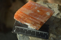 Natural New Sunset Orange Calcite Specimens  x 6 From Spitzkop, Namibia - Toprock Gemstones and Minerals 
