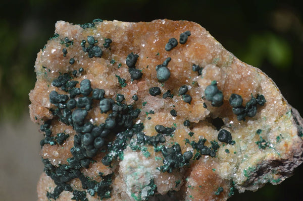 Natural Rare Ball Malachite On Drusy Quartz & Dolomite Matrix  x 2 From Kambove, Congo - Toprock Gemstones and Minerals 