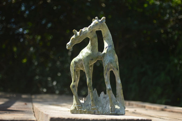 Polished Leopard Stone Giraffe Carving  x Sold Per Piece  From Zimbabwe - TopRock