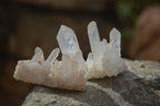 Natural Small Quartz Clusters  x 35 From Madagascar - Toprock Gemstones and Minerals 