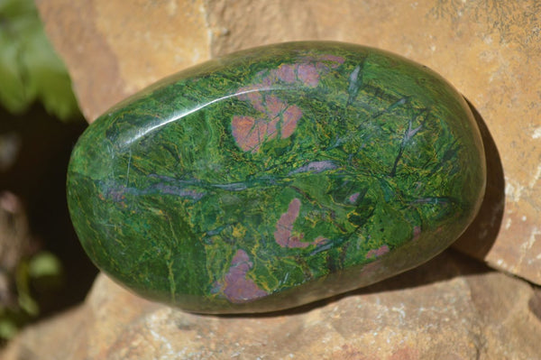 Polished Green Verdite Free Forms x 6 From Zimbabwe - Toprock Gemstones and Minerals 