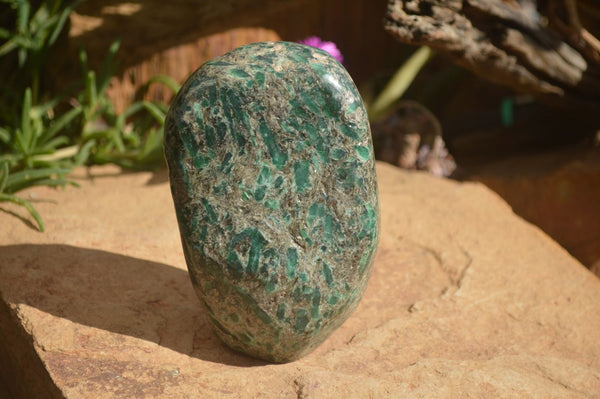 Polished Rare Green Emerald In Matrix Standing Free Form x 1 From Sandawana, Zimbabwe - Toprock Gemstones and Minerals 